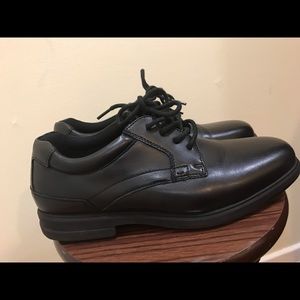 Nunn Bush Men's Plain Toe Slip-Resistant Shoes